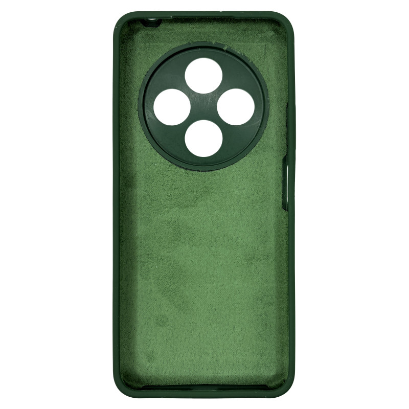 Чехол накладка Silicone Cover Soft Touch ЗК Xiaomi Redmi 14C / Poco C75 Темно-зеленый