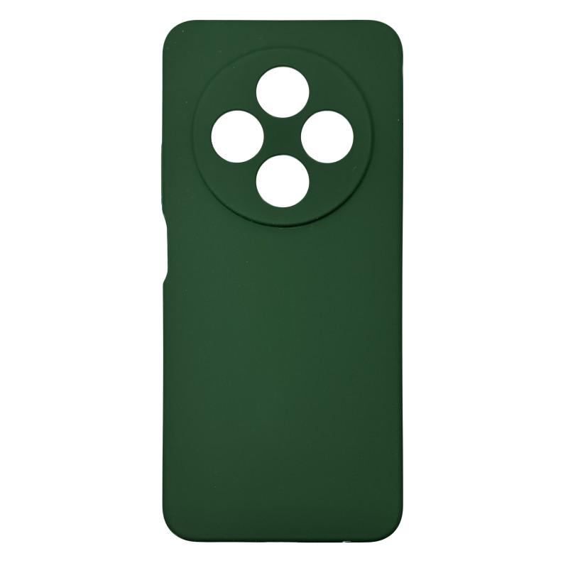 Чехол накладка Silicone Cover Soft Touch ЗК Xiaomi Redmi 14C / Poco C75 Темно-зеленый