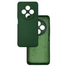 Чехол накладка Silicone Cover Soft Touch ЗК Xiaomi Redmi 14C / Poco C75 Темно-зеленый