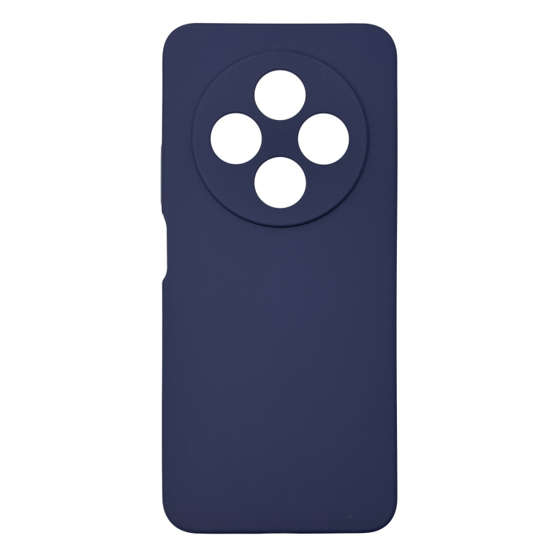 Чехол накладка Silicone Cover Soft Touch ЗК Xiaomi Redmi 14C / Poco C75 Темно-синий