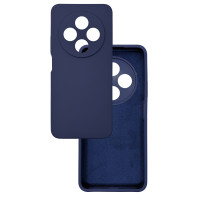 Чехол накладка Silicone Cover Soft Touch ЗК Xiaomi Redmi 14C / Poco C75 Темно-синий