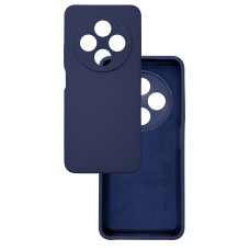 Чехол накладка Silicone Cover Soft Touch ЗК Xiaomi Redmi 14C / Poco C75 Темно-синий