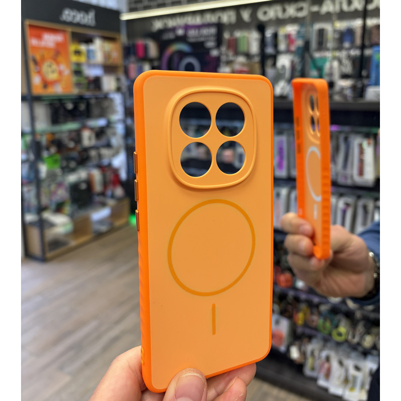 Чехол накладка Proove Softline Case with Magnetic Ring Xiaomi Redmi Note 15 4G Orange