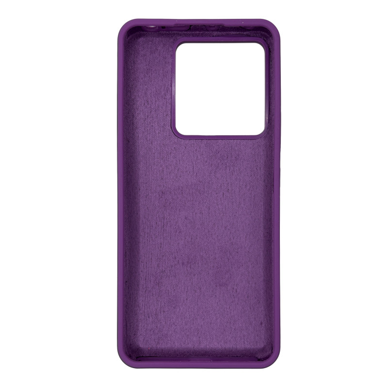 Чехол накладка Silicone Cover Soft Touch ОК Xiaomi Redmi Note 13 Pro 5G / POCO X6 Фиолетовый
