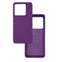 Чехол накладка Silicone Cover Soft Touch ОК Xiaomi Redmi Note 13 Pro 5G / POCO X6 Фиолетовый