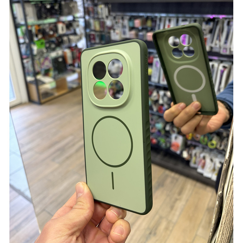Чехол накладка Proove Softline Case with Magnetic Ring Xiaomi Redmi Note 15 Pro 4G Green
