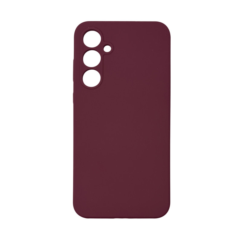 Чехол накладка Silicone Cover Soft Touch ЗК Samsung A35 Бордовый