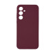 Чехол накладка Silicone Cover Soft Touch ЗК Samsung A35 Бордовый