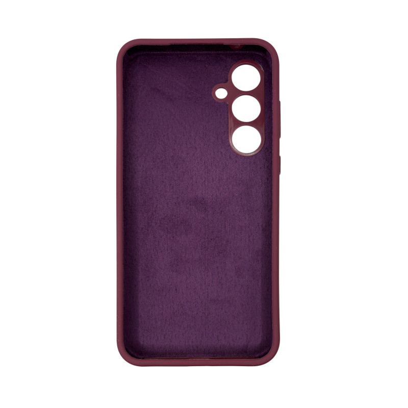 Чехол накладка Silicone Cover Soft Touch ЗК Samsung A35 Бордовый