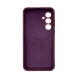 Чехол накладка Silicone Cover Soft Touch ЗК Samsung A35 Бордовый