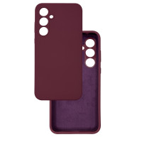 Чехол накладка Silicone Cover Soft Touch ЗК Samsung A35 Бордовый