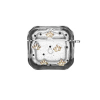 Чохол футляр для навушників AirPods 4 Shiny Crystal Crown
