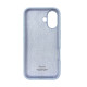 Чехол Silicone Case iPhone 16 Голубой (Lilac cream)