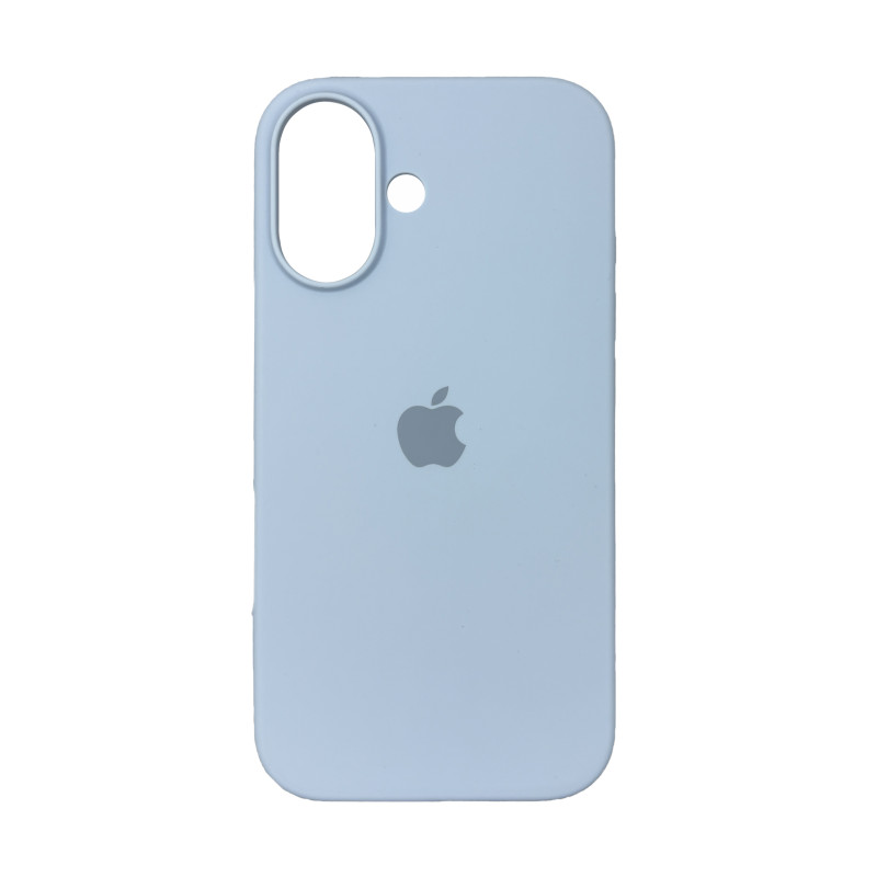 Чехол Silicone Case iPhone 16 Голубой (Lilac cream)