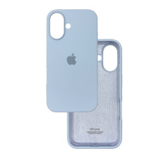 Чехол Silicone Case iPhone 16 Голубой (Lilac cream)