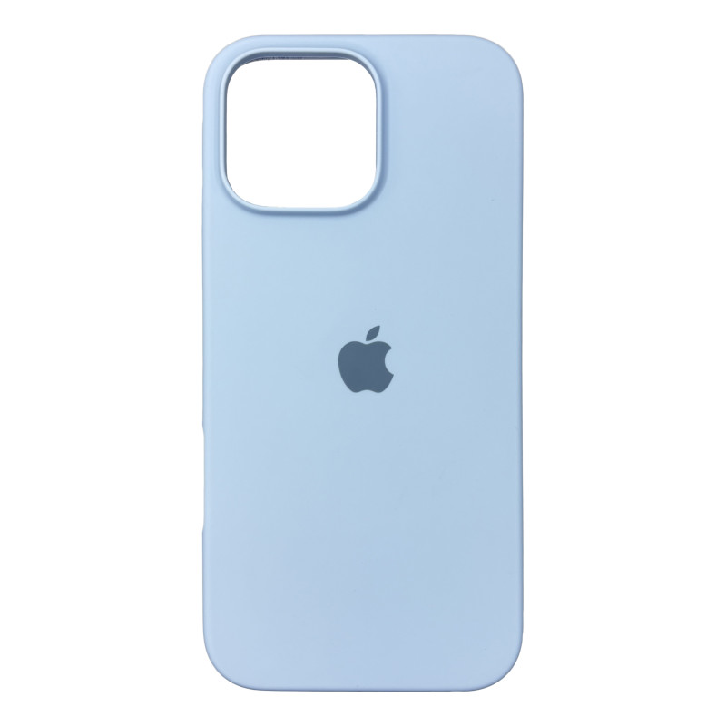 Чехол Silicone Case iPhone 16 Pro Max Голубой (Lilac cream)