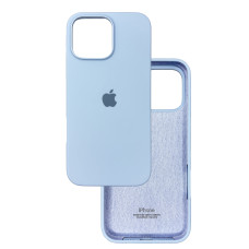 Чехол Silicone Case iPhone 16 Pro Max Голубой (Lilac cream)