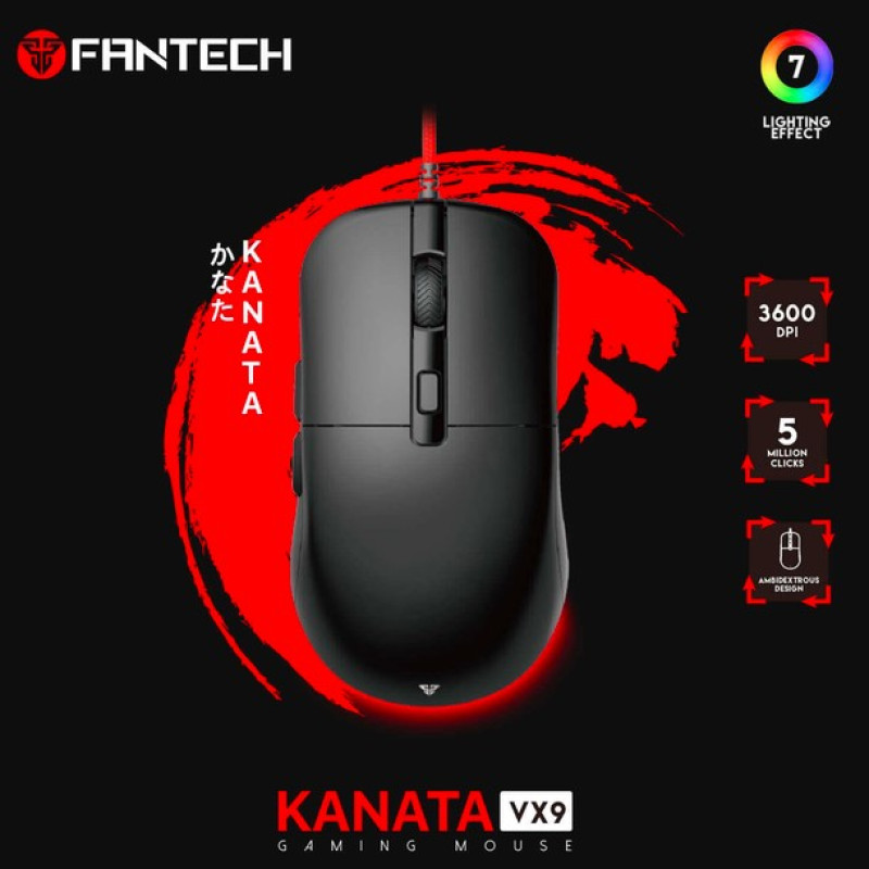 Миша ігрова провідна Fantech VX9 Kanata Black