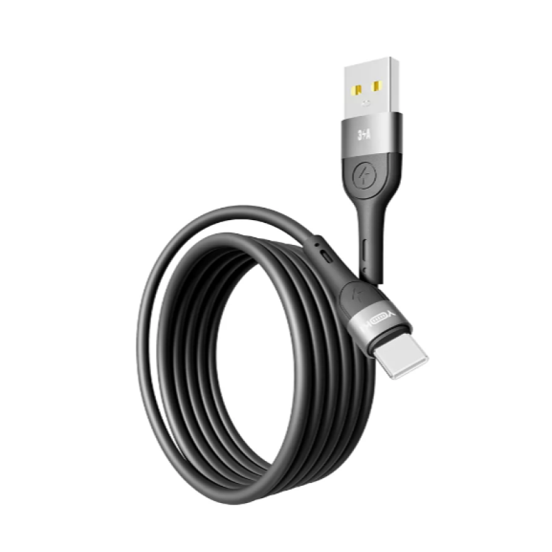 Кабель USB-Type C YOKI EXTRA YK-EX11 3A 1.2m Black