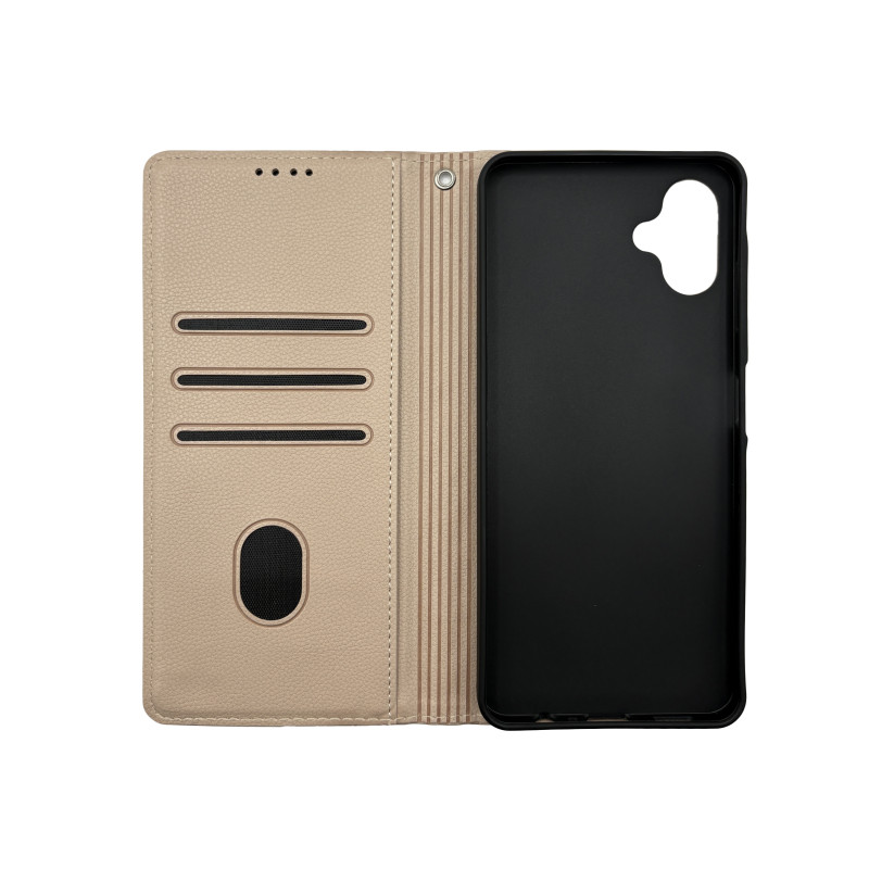 Чехол книжка Deluxe Samsung A06 Пудра