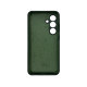 Чохол накладка Silicone Cover Soft Touch ЗК Samsung S24 / S25 темно-зелений