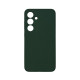 Чохол накладка Silicone Cover Soft Touch ЗК Samsung S24 / S25 темно-зелений