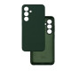 Чохол накладка Silicone Cover Soft Touch ЗК Samsung S24 / S25 темно-зелений