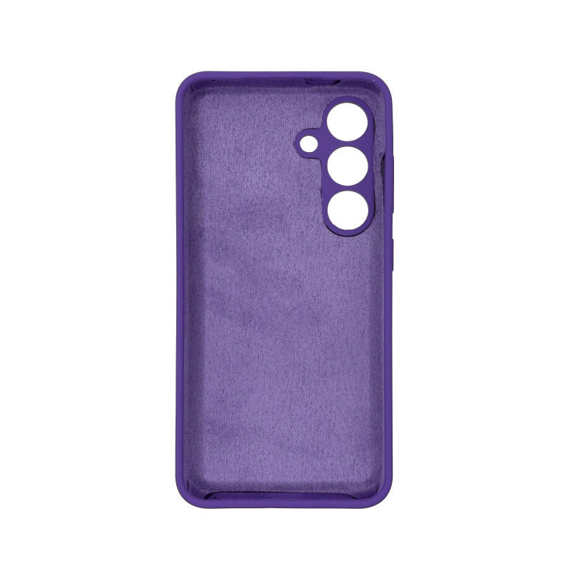 Чехол накладка Silicone Cover Soft Touch ЗК Samsung S24 / S25 Ультрафиолет