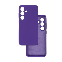 Чехол накладка Silicone Cover Soft Touch ЗК Samsung S24 / S25 Ультрафиолет