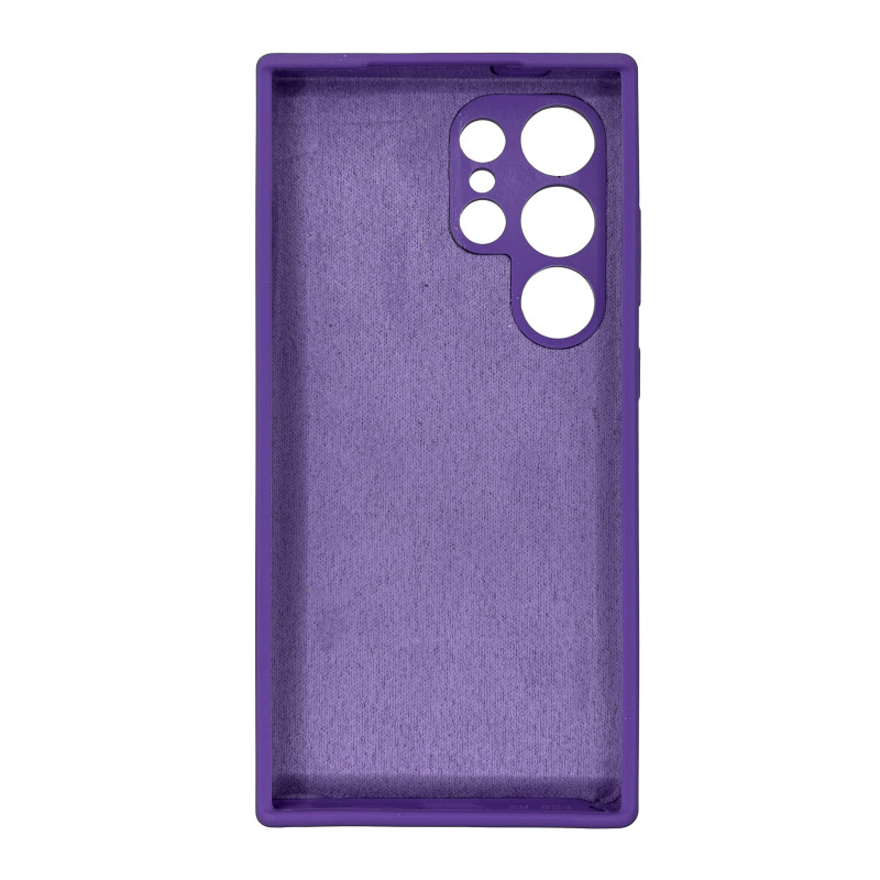 Чехол накладка Silicone Cover Soft Touch ЗК Samsung S24 Ultra Ультрафиолет