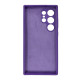 Чехол накладка Silicone Cover Soft Touch ЗК Samsung S24 Ultra Ультрафиолет