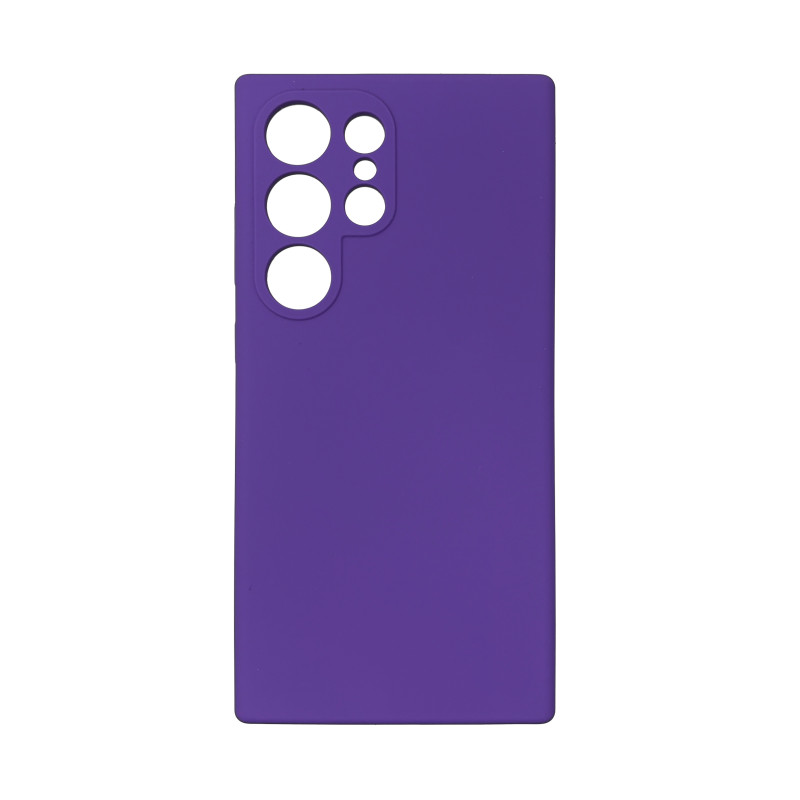 Чехол накладка Silicone Cover Soft Touch ЗК Samsung S24 Ultra Ультрафиолет