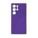 Чехол накладка Silicone Cover Soft Touch ЗК Samsung S24 Ultra Ультрафиолет