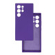 Чехол накладка Silicone Cover Soft Touch ЗК Samsung S24 Ultra Ультрафиолет