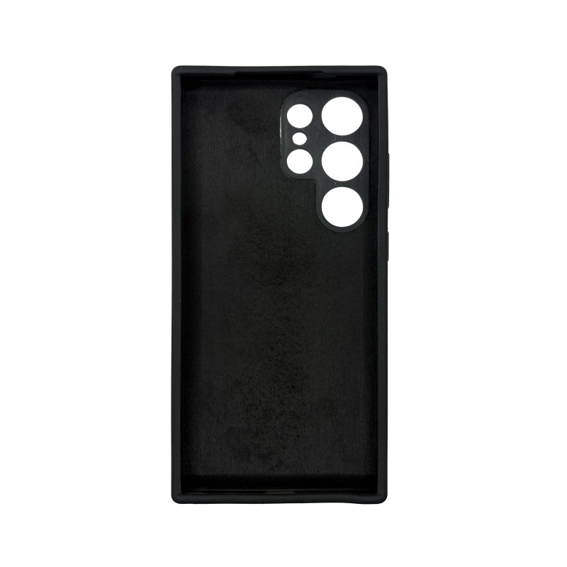 Чехол накладка Silicone Cover Soft Touch ЗК Samsung S24 Ultra Черный