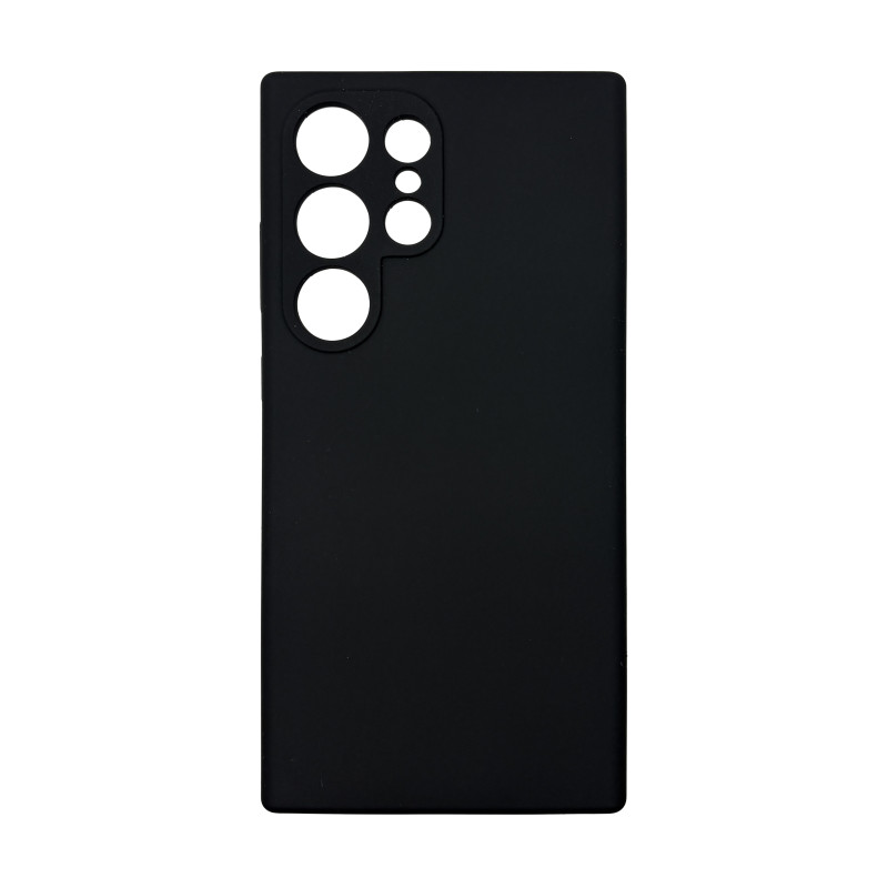 Чехол накладка Silicone Cover Soft Touch ЗК Samsung S24 Ultra Черный