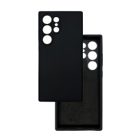 Чехол накладка Silicone Cover Soft Touch ЗК Samsung S24 Ultra Черный