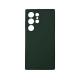 Чехол накладка Silicone Cover Soft Touch ЗК Samsung S24 Ultra темно-зеленый
