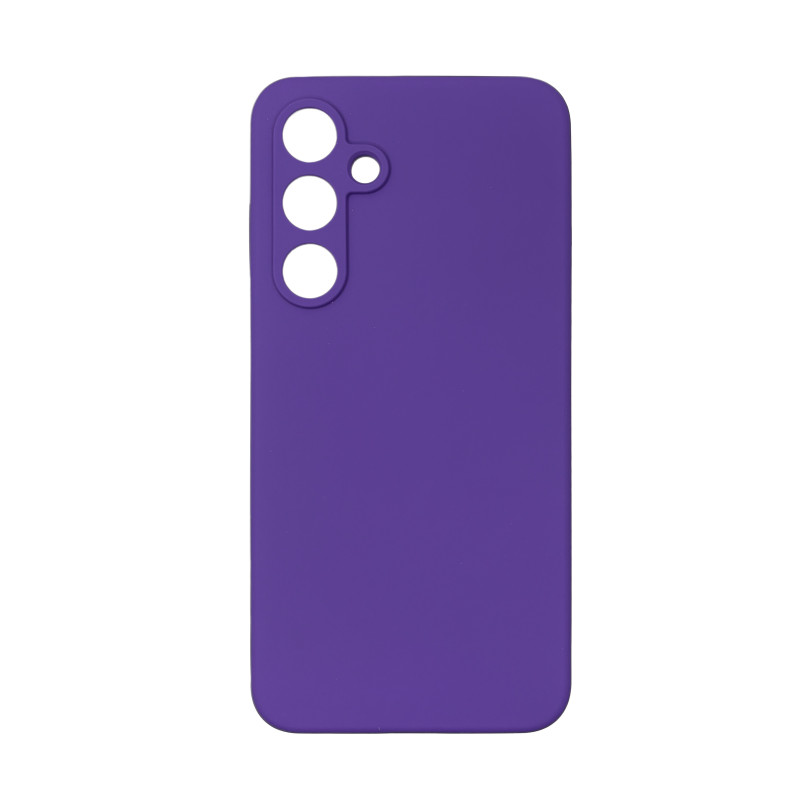 Чехол накладка Silicone Cover Soft Touch ЗК Samsung S24FE Ультрафиолет