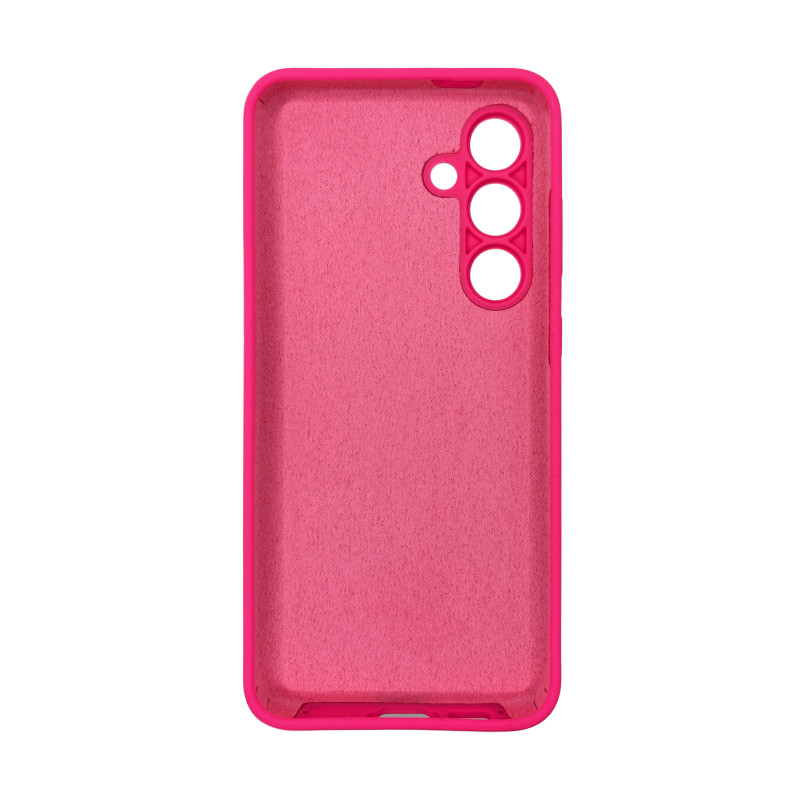 Чохол накладка Silicone Cover Soft Touch ЗК Samsung S24FE Фуксія