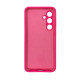 Чохол накладка Silicone Cover Soft Touch ЗК Samsung S24FE Фуксія