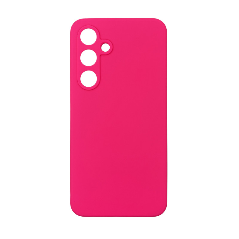 Чохол накладка Silicone Cover Soft Touch ЗК Samsung S24FE Фуксія