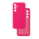 Чохол накладка Silicone Cover Soft Touch ЗК Samsung S24FE Фуксія