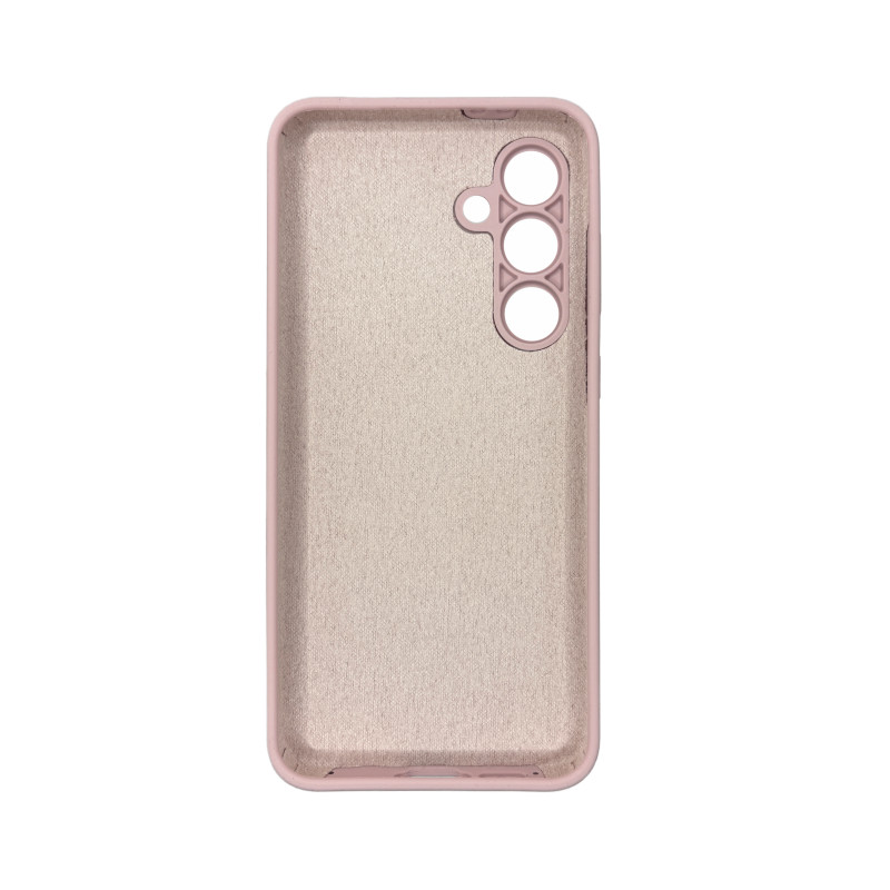 Чохол накладка Silicone Cover Soft Touch ЗК Samsung S24FE Пудра