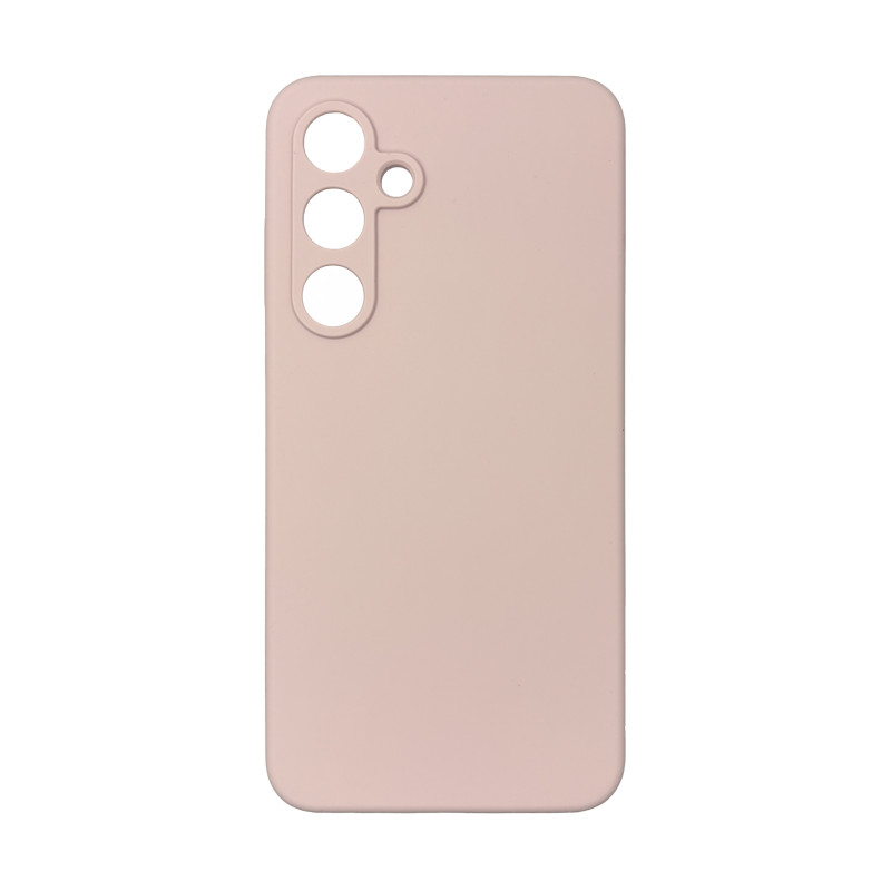 Чохол накладка Silicone Cover Soft Touch ЗК Samsung S24FE Пудра