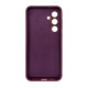 Чохол накладка Silicone Cover Soft Touch ЗК Samsung S24FE Бордовий