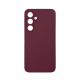 Чохол накладка Silicone Cover Soft Touch ЗК Samsung S24FE Бордовий