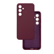 Чохол накладка Silicone Cover Soft Touch ЗК Samsung S24FE Бордовий