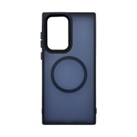 Чехол накладка Matte Insane Case With MagSafe Samsung S22 Ultra Dark Blue