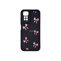 Чохол накладка Shock Sides Resistant With Image для Xiaomi Redmi Note 11 / Note 11s 4G Чорний, з бантиками